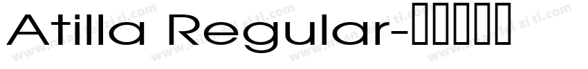 Atilla Regular字体转换